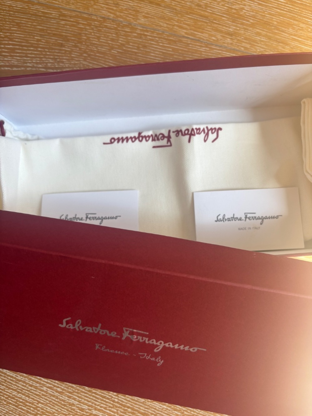 Salvatore Ferragamo Varina Nude/Tan Calf Leather Ballet Flats 37 (US 7) - Picture 12 of 12